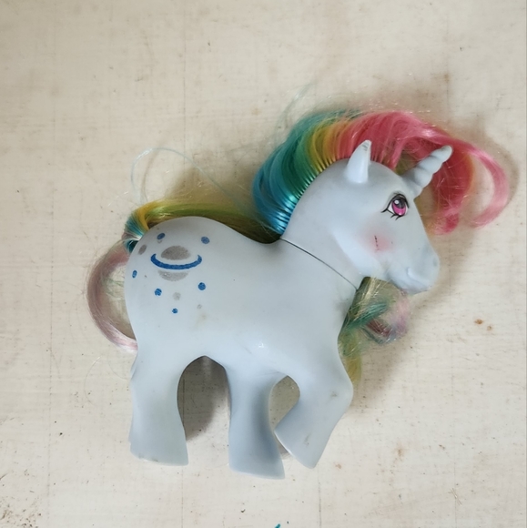 Vintage G1 Hasbro My Little Pony MOONSTONE Unicorn Rainbow pony - Picture 3 of 6
